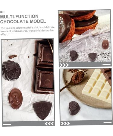 Vaguelly Artificial Chocolate Prop 12pcs Chocolate Decor Shop Display Prop Dessert Pvc Window Artificial Food Props - Buy Online on SooperMarket.com