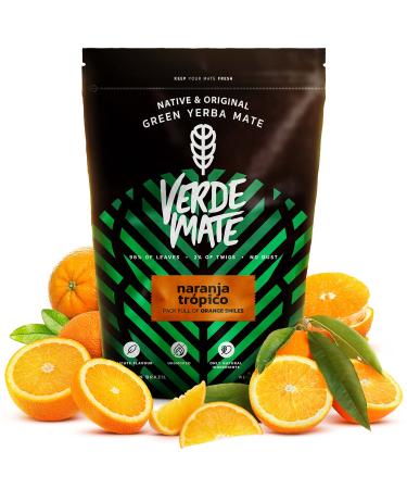 Verde Mate Naranja Tropico Tea 500g | Yerba Mate Tea from Brazil | Flavored yerba mate | Stimulating yerba mate tea | Unsmoked | Vegan | Gluten free
