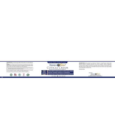 Research Verified Cuticle Cream - Heal & Maintain Healthy Cuticles & Nail Beds - 2 Oz - Made in the USA - Best International Shipping - Buy Online on SooperMarket.com