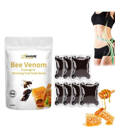 Lukmlca Bee Venom Foot Soak Beads Lukmlca Bee Venom Lymphatic Drainage & S_li_mming Foot Soak Beads Bee Venom Lymphatic Drainage Foot Soak Natural Herbal Foot Soak Beads (1Bag/7pcs)