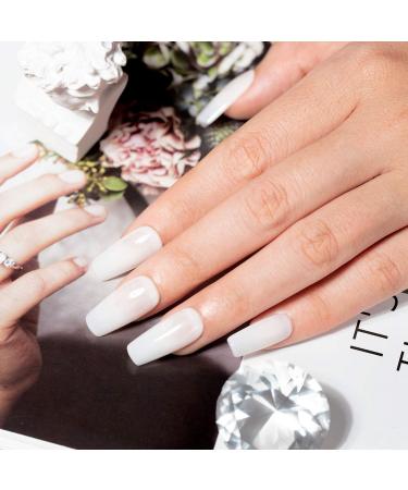 RARJSM Milky White Gel Polish 15ML French White Nail Art Manicure Varnish LED UV Gel Polish - Buy Online on SooperMarket.com