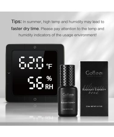 Fast-Drying Eyelash Extension Glue - 0.5 Sec Retention - 8 Week Waterproof Semi-Permanent Black Adhesive - 5ml for Professional Use - Buy Online on SooperMarket.com