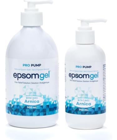 Epsomgel - PRO PUMP Pain Relief Solution 240ml 100% Natural Ingredients Fast Acting - Buy Online on SooperMarket.com