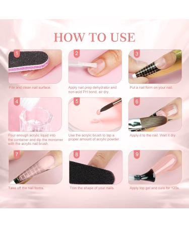 Saviland Nudes Acrylic Powder 150g/5.29OZ - Nail Extension Kit for 3D Carving & Nail Art - Buy Online on SooperMarket.com