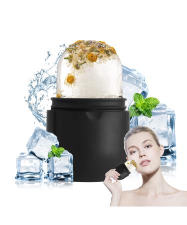 Ice Roller for Face Eye Ice Roller Mold Face Skin Care Kit for Brighten Skin and Enhance Your Natural Glow Remove Fine Lines Shrink Pores Reduce Acne and Lubricate the Skin (Black)