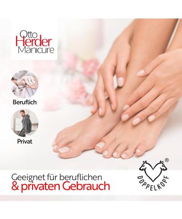 Otto Herder 3-Part Feusspflege Instruments Set - 2 Corner Lifters (17cm & 12.8cm) & Curved/Straight Corner File (15cm) for Optimal Foot Care - International Shipping Available - Buy Online on SooperMarket.com