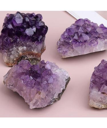 1pc Natural Amethyst Crystal Cluster Quartz Raw Purple Stone Ornaments Feng Shui Ore Home Decoration Household Natural Stones and Minerals (Color : Amethyst Cluster 1pc Size : 120-180g) 120-180g Amethyst Cluster 1pc - Buy Online on SooperMarket.com