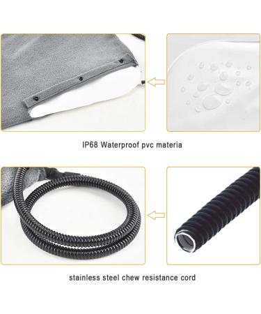RIOGOO Pet Heating Pad | Upgraded Electric Dog Cat Heating Pad | Waterproof | Auto Power Off | M Size 18 x 18 - Buy Online on SooperMarket.com