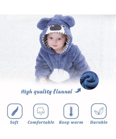 Doladola Unisex Baby Animal Romper - Spring/Autumn Flannel One Piece Pyjamas (12-18 Months, Bluekoala) - Buy Online on SooperMarket.com