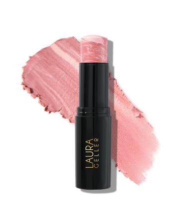LAURA GELLER NEW YORK Italian Marble Blush Makeup Stick | Cream Finish Marbleized Blush for Cheeks, Pink Fiore