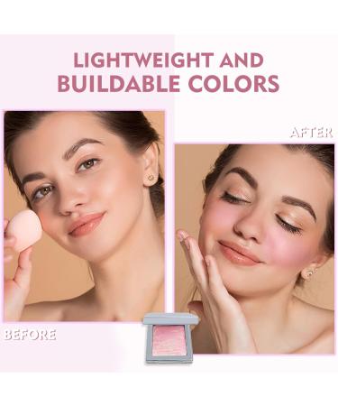 Buy Natural Face Blush Foundation #03 - Brightening & Moisturizing Glittering Powder | International Shipping Available - Buy Online on SooperMarket.com