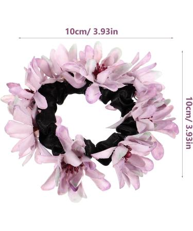 minkissy Flower Hair Tie Stretchy Hair Band Ponytail Holder Elastic Hair Ring Hair Accessory - Buy Online on SooperMarket.com