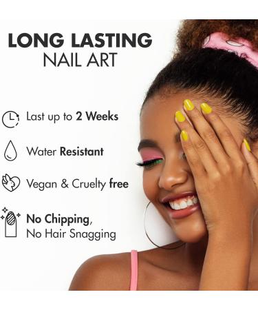 MOYOU LONDON Semi Cured Gel Nail Strips - Easy to Apply & Remove | Salon-Quality Manicure at Home | Includes UV Lamp offer - Buy Online on SooperMarket.com