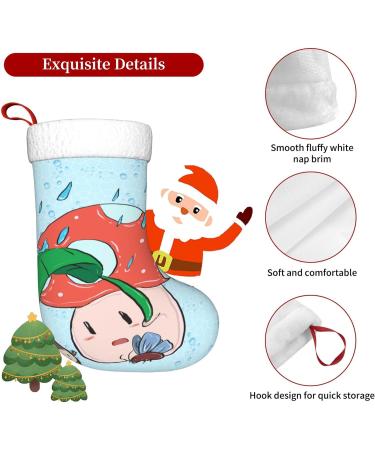 YYHHAOFA Sunflower Seeds and Mushroom Prints Christmas Decorative Stockings : Soft Light and Tactile Suitable for Christmas Halloween - Buy Online on SooperMarket.com
