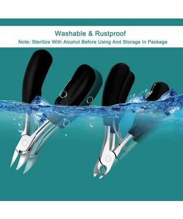 Toenail Clippers for Thick & Ingrown Nails | Large Set for Seniors & Men - Best Quality & Easy Use - Buy Online on SooperMarket.com