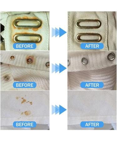 1/2/3PCS Fabric Rust Stain Remover Strong Clothes Rust Remover Stain Remover for Clothes Fabric Clothing Cleansing Agent Tools Quick and Easy Dirt Spot Removal for Laundry (1 PCS) - Buy Online on SooperMarket.com