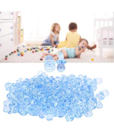 200 Pieces Blue Acrylic Pacifier Accessories - Mini Baptism & Baby Birthday Decorations | Perfect Gift Item - Buy Online on SooperMarket.com