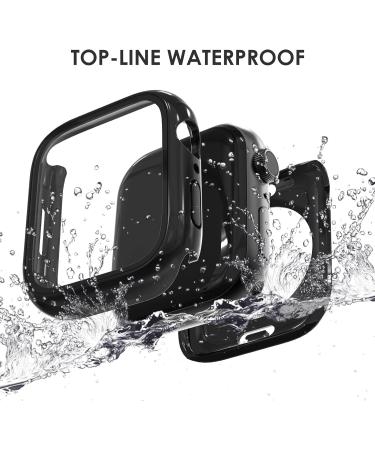 Fullife 6-Pack Waterproof Case for Apple Watch Series 7/8 45mm with Tempered Glass Screen Protector - Full Protective Hard PC Bumper Case - 6 Colors - Buy Online on SooperMarket.com