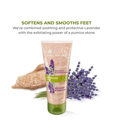 Yves Rocher Lavender & Pumice Foot Scrub - 2.5 Oz - Exfoliating Treatment - Buy Online on SooperMarket.com