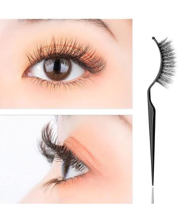 12 Pcs False Eyelashes Display Sticks - 3D Eyelash Extensions Applicator Tool for Easy Try-On & Grafting (Black & Transparent - Buy Online on SooperMarket.com