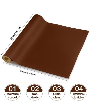 Cahomo Large Leather Repair Patch 23.6x118 inch - Self-Adhesive Leather Tape Kit for Furniture & Car Seats - Brown - Buy Online on SooperMarket.com