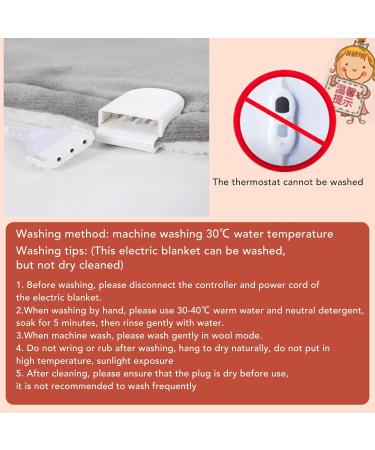 Plplaaoo Electric Heated Blanket - Safe Thermal Flannel Blanket with 6 Heating Levels for Home & Office - Ideal for Bedrooms & Living Rooms (EU220V) - Buy Online on SooperMarket.com