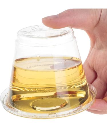 GOLDEN APPLE 9oz Clear Plastic Cups with Flat Lids - 30 Sets | No Hole, Disposable Drinkware - Buy Online on SooperMarket.com