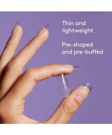 Mylee Fix N Flash Gel Nail Tips Kit - 216pcs Almond, Square, & Coffin Shapes | Full Cover Extensions with Gel Prep Wipes & Nail File - Buy Online on SooperMarket.com