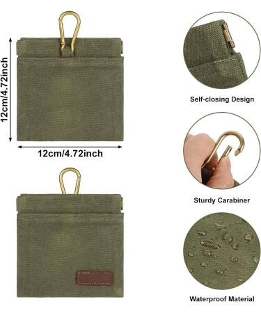 Fanshionide Dog Training Treats Bag - Army Green | Portable Puppy Training Bags with Carabiners for Easy Use - Buy Online on SooperMarket.com