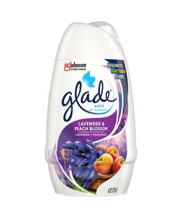 Glade Solid Air Freshener, Deodorizer for Home and Bathroom, Lavender & Peach Blossom, 6 Oz, Pack of 1