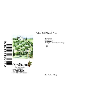 OliveNation Dried Dill Weed - 8oz | Non-GMO, Gluten Free, Kosher, Vegan - Buy Online on SooperMarket.com