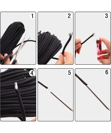 6-Piece Paracord Stitching Set with FID Needles & Smoothing Tool - Silvery - Buy Online on SooperMarket.com
