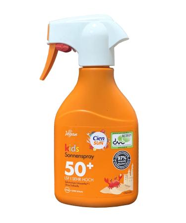 Cien Sun Sun Protection Kids Sun Spray SPF 50+ Very High Fragrance Free 250 ml