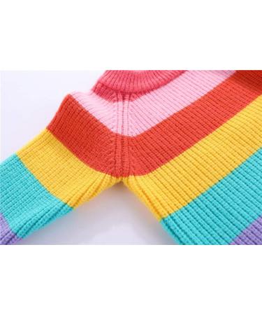Mud Kingdom Baby Girl Rainbow Stripe Sweater Pullover Pink 12-18 Months - Buy Online on SooperMarket.com