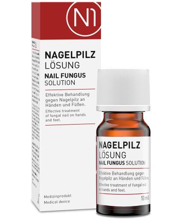N1 anti -nail fungus solution 10ml - medical nail polish with occupied effect - pharmacy product - nail fungus treatment quickly intensively on hands and feet 10 ml (1 Pack)