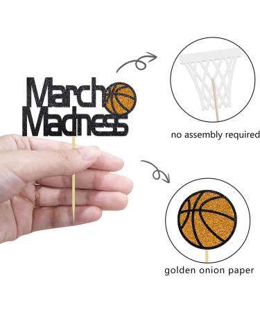 24Pcs Basketball Cupcake Toppers for Basketball Party Decorations Basketball March Madness Cupcake Toppers Basketball Theme Birthday Party Decorations (MIX B) - Buy Online on SooperMarket.com