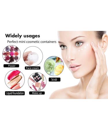 50 Pack Black 3g Sample Jars with Lids - BPA Free Cosmetic Containers for Makeup, Lotion, Eye Shadow, Powder, Lip Balms - Buy Online on SooperMarket.com