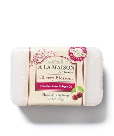 A LA MAISON Cherry Blossom Bar Soap - Triple French Milled Hand Soap Bar (3 Bars x 8.8 oz) 3 Pack - Buy Online on SooperMarket.com