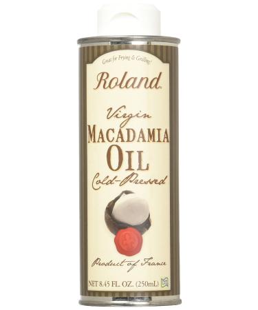 Roland Foods Virgin Macadamia Oil, Cold Pressed, Specialty Imported Food, 8.45 Fl Oz Can 1