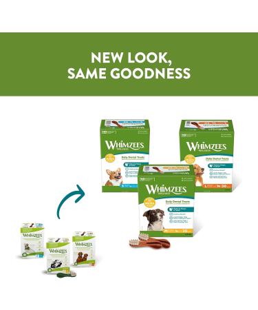 WHIMZEES Wellness Toothbrush Dog Chews for Medium Breeds - 30 Piece Month Box - Buy Online on SooperMarket.com