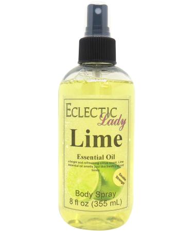 Lime Essential Oil Body Spray (Double Strength) 8 ounces Body Mist for Women with Clean Light & Gentle Fragrance Long Lasting Perfume with Comforting Scent for Men & Women Cologne with Soft 8 Fluid Ounces (Double Strength)
