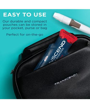 Transcend Strawberry Glucose Gel Packs - 15 Pack (1.1oz Each) | FSA/HSA Eligible, Blood Sugar Support for Diabetics | Fast-Acting 15g Dose | Made in USA - Buy Online on SooperMarket.com