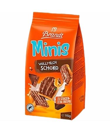 Brandt Mini Zwieback Milk Chocolate 12-Pack (12x115g) - Delicious German Snacks for International Shipping - Buy Online on SooperMarket.com