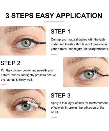 144Pcs Individual Cluster Lashes D Curl 14mm - Soft Natural False Eyelashes for DIY Eyelash Extensions at Home - Pack of 1 - Buy Online on SooperMarket.com