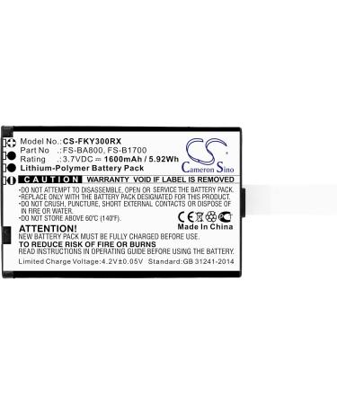 Buy 1600mAh Battery for Flysky FS-GT3C FS-i10 FS-iT4 FS-iT4S FS-GT2B FS-GT3B FA605 - Compatible Part NO: FS-BA800 FS-B1700 | Fast International Shipping - Buy Online on SooperMarket.com