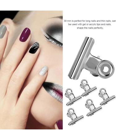 LANTRO JS Stainless Steel Nail Tip Clips 2 1.2 0.7 inches Nail Extension Quick Building Nail Tips Clip Nail Extension Clips Multifunctional Nail Art Accessories - Buy Online on SooperMarket.com