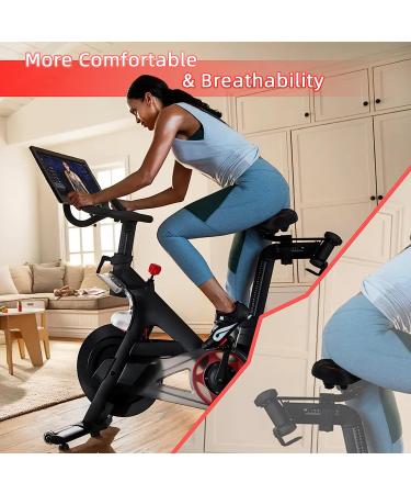 Oversized Memory Foam Bike Seat for Peloton & Spin Bikes | Waterproof Red Saddle | Universal Fit Replacement for Road & Exercise Bicycles - Buy Online on SooperMarket.com