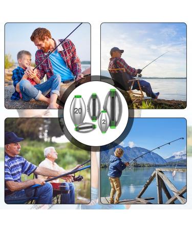 Editbar 55-Piece Punch Fishing Lead Set - Sinker Weights for Outdoor Sports | 2g to 20g Fishing Essentials - Buy Online on SooperMarket.com