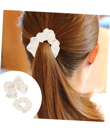 FOMIYES 1 Set Hair Accessories Bands Scrunchies Satin Scrunchies Elastics Bands Ponytail Scrunchies Bow Knotted Satin Hair Tie Bowknot Hair Clip Girl Alligator Clip The Flowers Mesh - Buy Online on SooperMarket.com