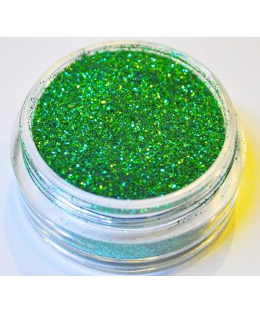 KM-Nails Glitter green XXL Studio size 0.2 mm fine 10ml